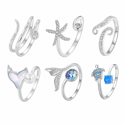 Ocean SIlver Rings
